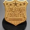 Lone Ranger Cherrios Deputy Brass Badge with Secret Compartment 1949